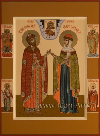 Святые благоверные князья Петр и Феврония с избранными святыми