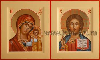 Венчальная пара с иконой Богородицы «Казанская»