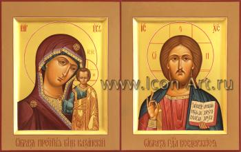 Венчальная пара с иконой Богородица «Казанская»