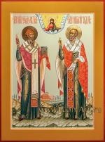 Святители Спиридон Тримифунтский и Николай Мирликийский