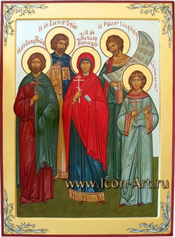 Икона со святыми покровителями Виктора Владимировича Власова