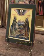 Икона святых Зосима и Савватия Соловецких