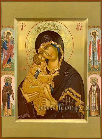 Пресвятая Богородица «Донская» с избранными святыми