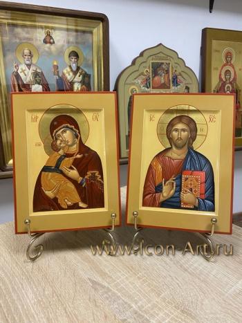 Венчальные иконы Пресвятая Богородица Владимирская и Господь Вседержитель