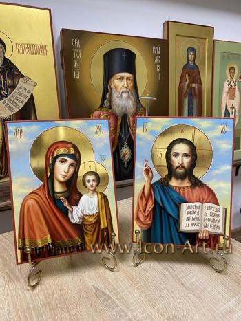 Венчальные иконы Пресвятая Богородицы Казанская и Господь Вседержитель