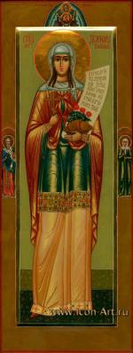 Святая мц. Дорофея Кесарийская. На полях иконы: святой Николай Чудотворец и Матрона Московская