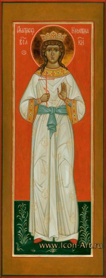Мерная икона. Святая страстотерпица Анастасия Николаевна, великая княжна, новомученица