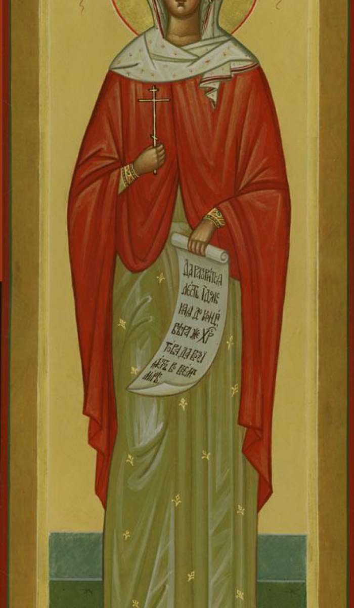 Фото: Мерная икона. Святая мц. Калерия