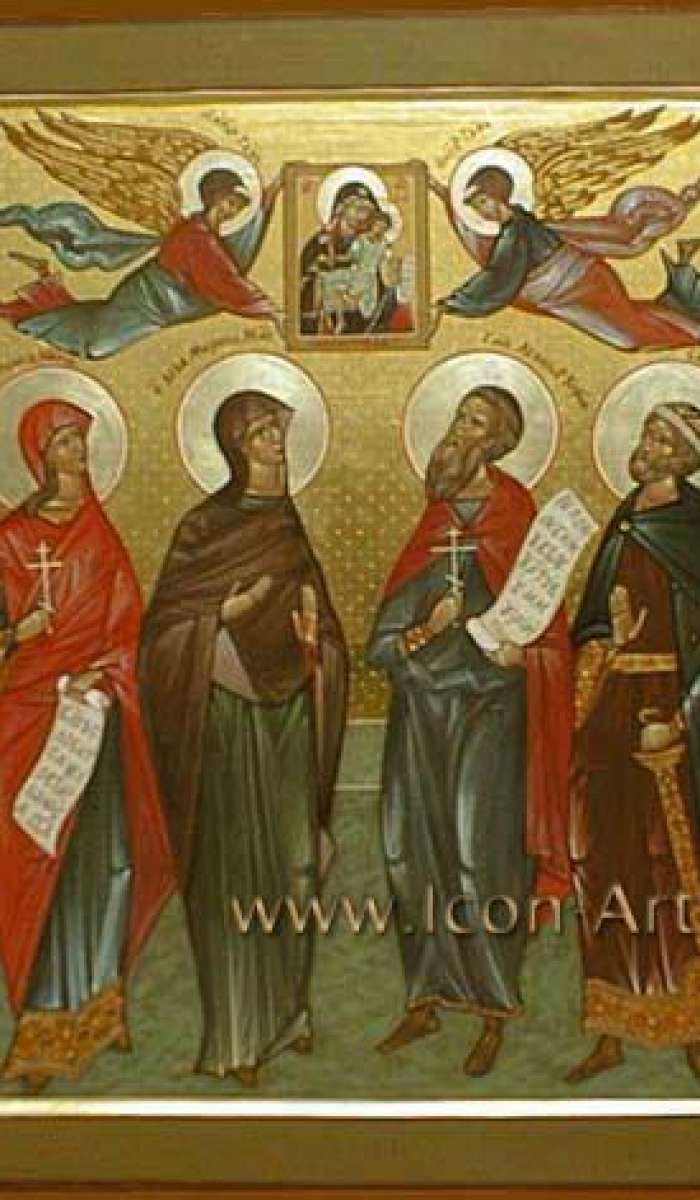 Фото: Семейная икона со святыми покровителями семьи