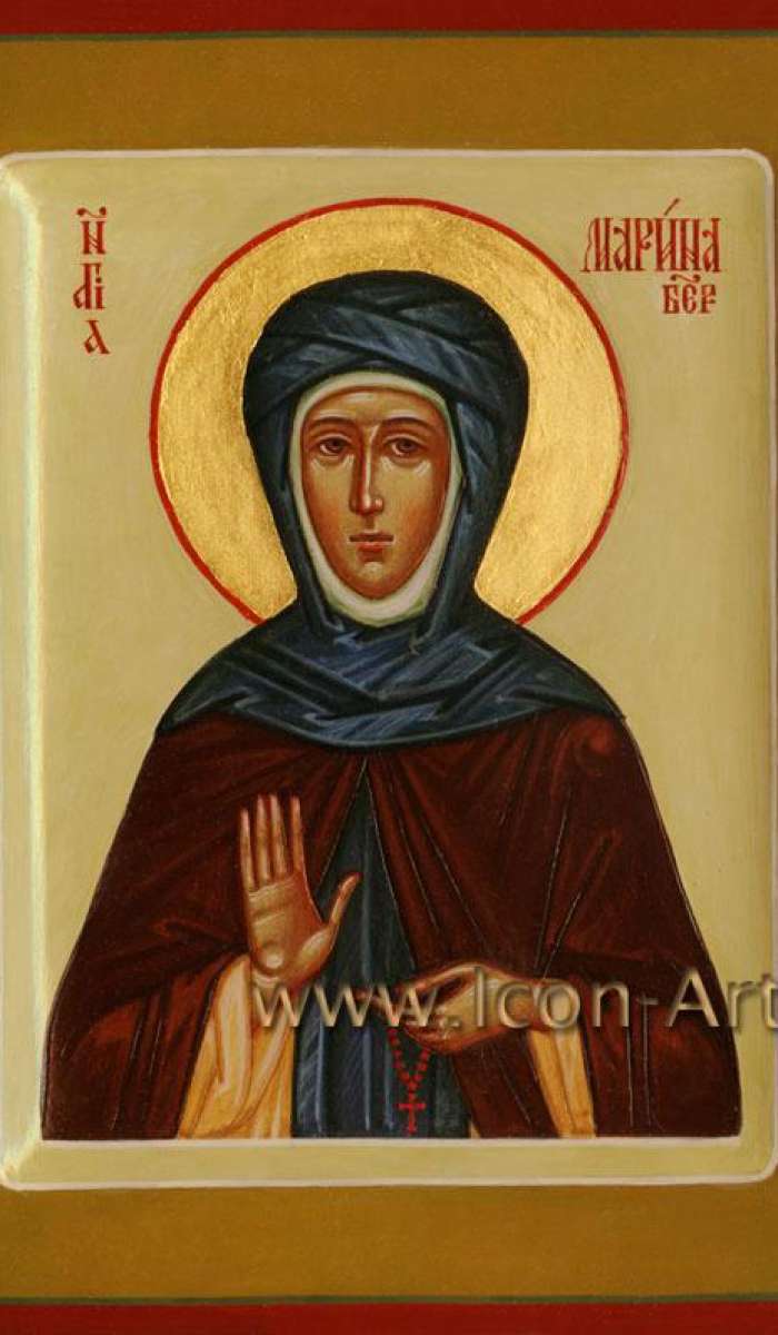 Фото: Святая Марина Берийская, дева, затворница, прп.