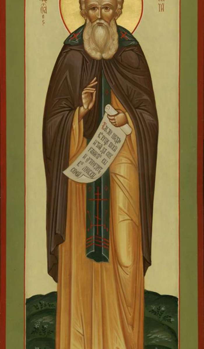 Фото: Святой прп. игумен Александр Свирский