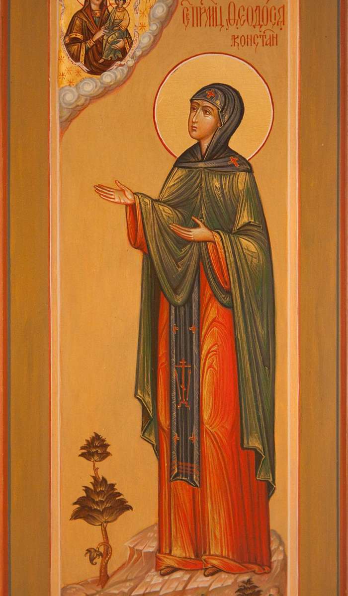 Фото: Святая преподобномученица Феодосия Константинопольская