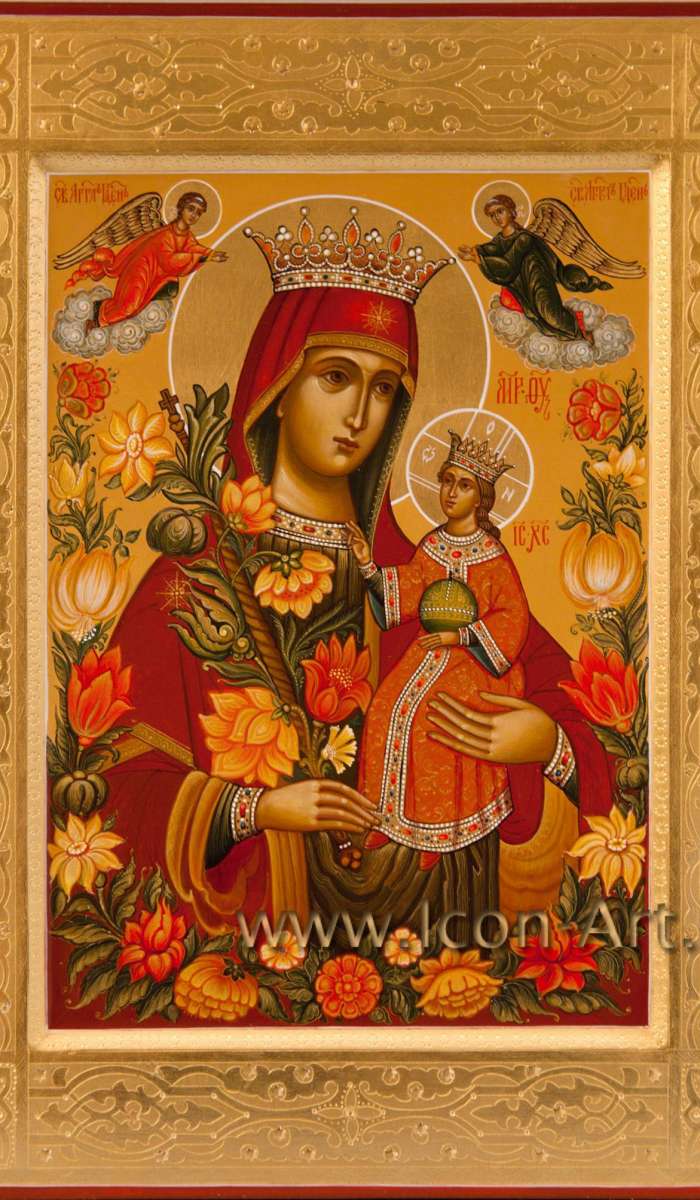 Фото: Икона Пресвятой Богородицы «Неувядаемый Цвет»