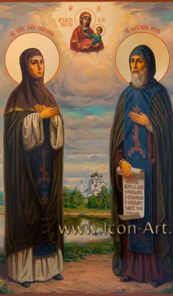 Фото: Святые преподобные Петр и Феврония