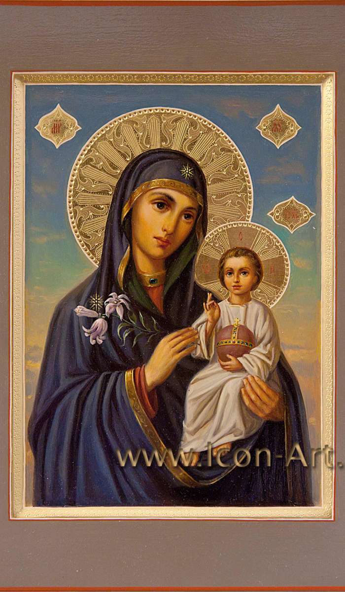 Фото: Икона Пресвятой Богородицы «Неувядаемый Цвет»