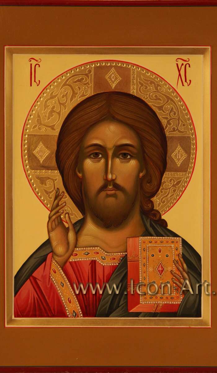 Фото: Иисус Христос Господь Вседержитель и Икона Пресвятой Богородицы «Казанская» (венчальные иконы)