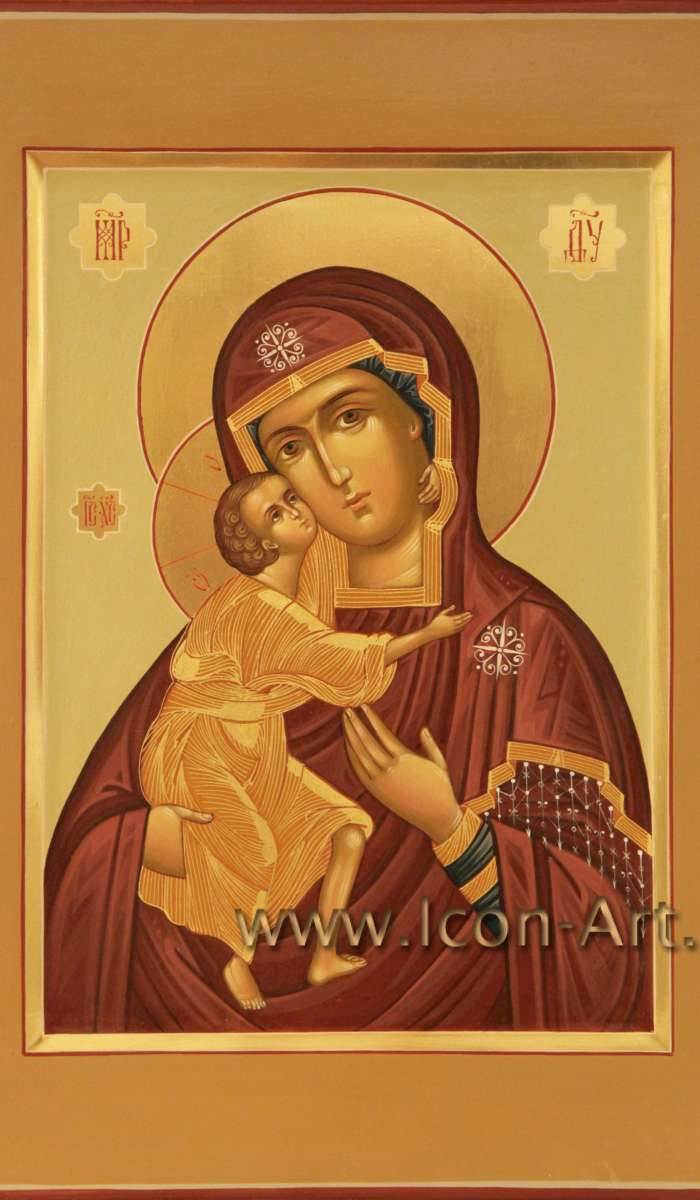 Фото: Иисус Христос Господь Вседержитель и Икона Пресвятой Богородицы «Феодоровская» (венчальные иконы)