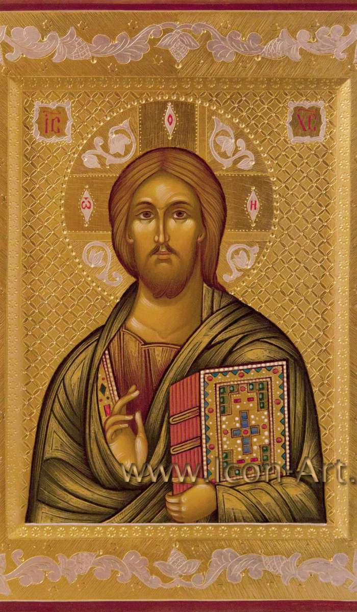 Фото: Иисус Христос Господь Вседержитель и Икона Пресвятой Богородицы «Феодоровская»