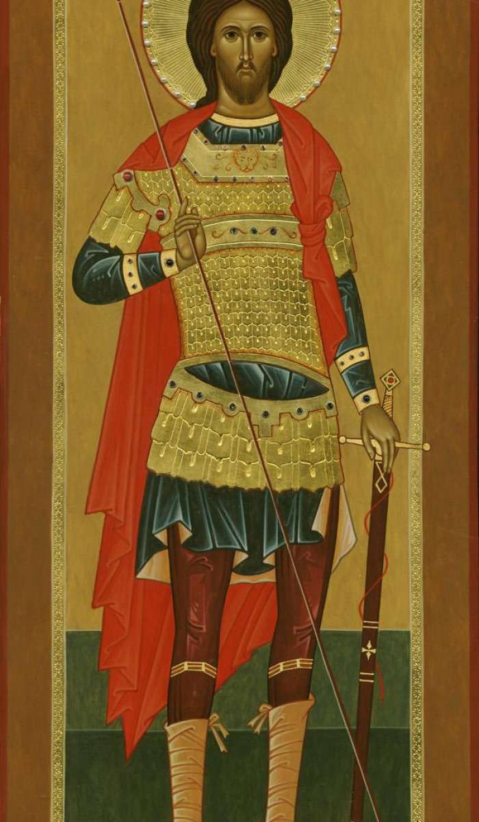 Фото: Мерная икона. Святой великомученик Никита Готфский, Константинопольский