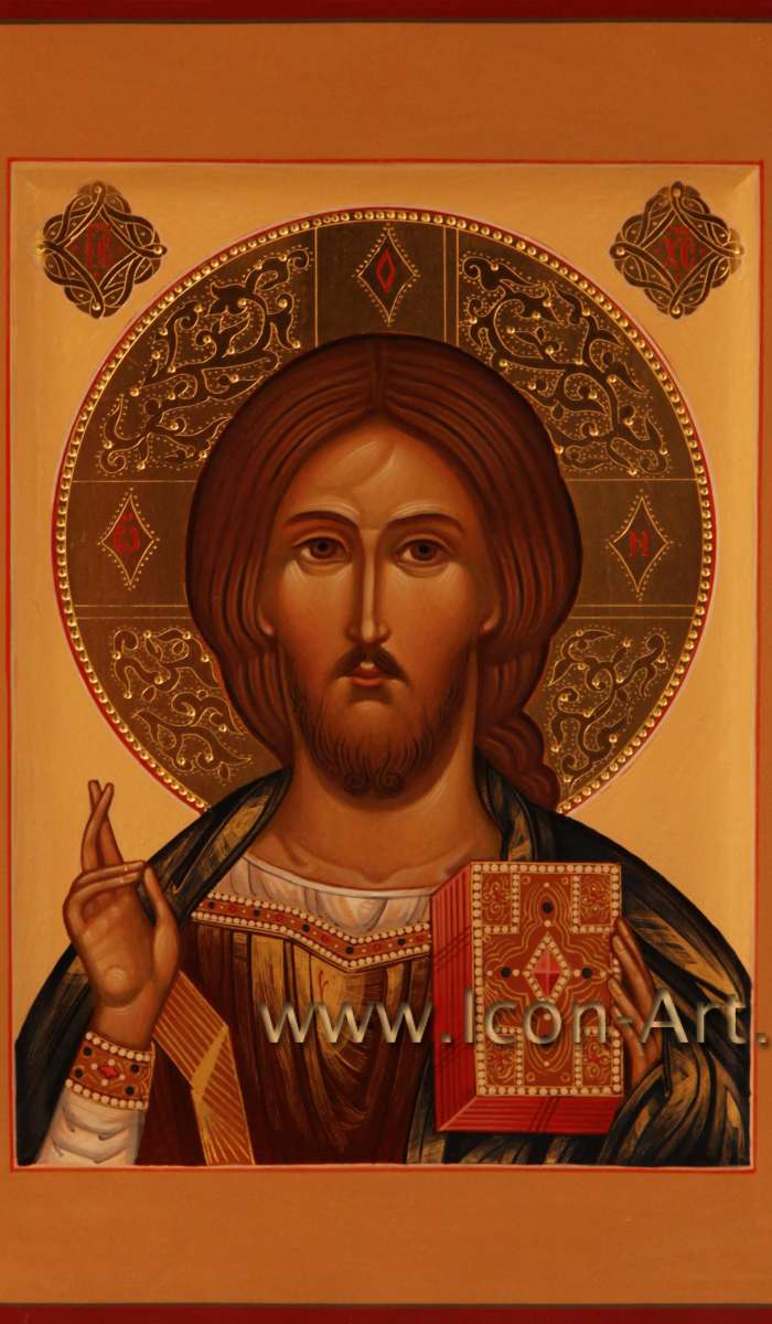 Фото: Иисус Христос Господь Вседержитель и Икона Пресвятой Богородицы «Казанская»