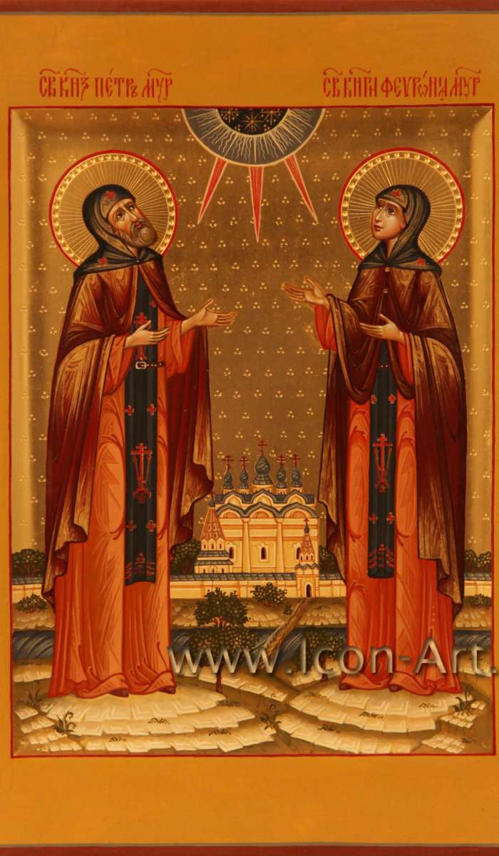 Фото: Святые преподобные Петр и Феврония Муромские 