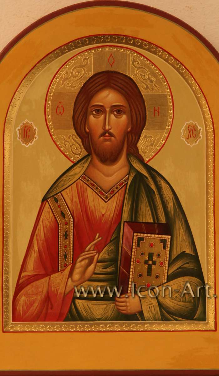 Фото: Иисус Христос Господь Вседержитель и Икона Пресвятой Богородицы «Голубицкая» (венчальные иконы)