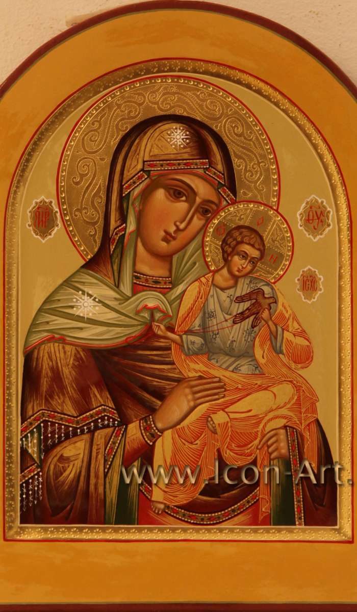 Фото: Иисус Христос Господь Вседержитель и Икона Пресвятой Богородицы «Голубицкая» (венчальные иконы)