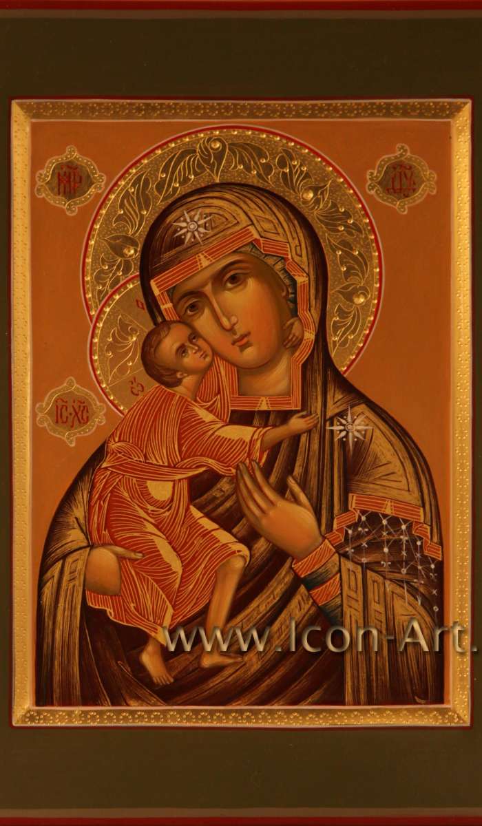 Фото: Иисус Христос Господь Вседержитель и Икона Пресвятой Богородицы «Феодоровская»