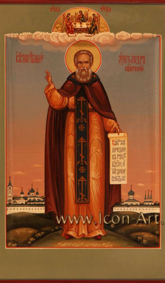 Фото: Святой преподобный Александр Свирский 