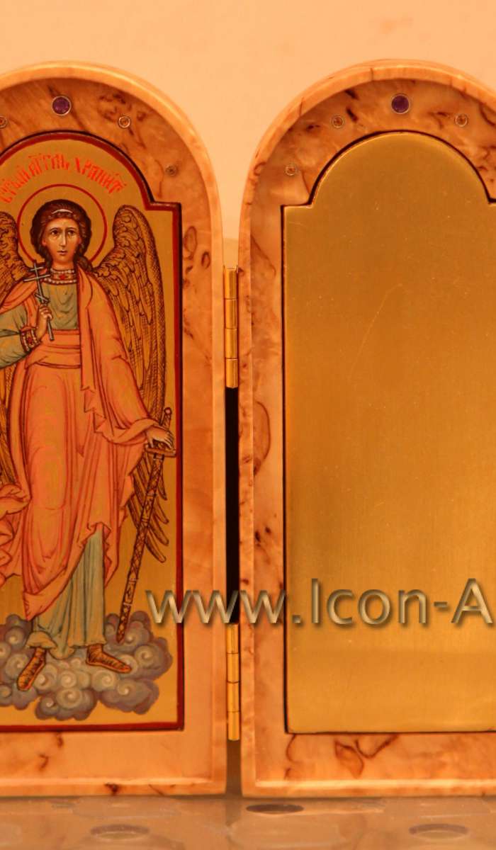 Фото: Складень: Ангел Хранитель. По желанию, вы можете заказать дописать своего именного святого.  