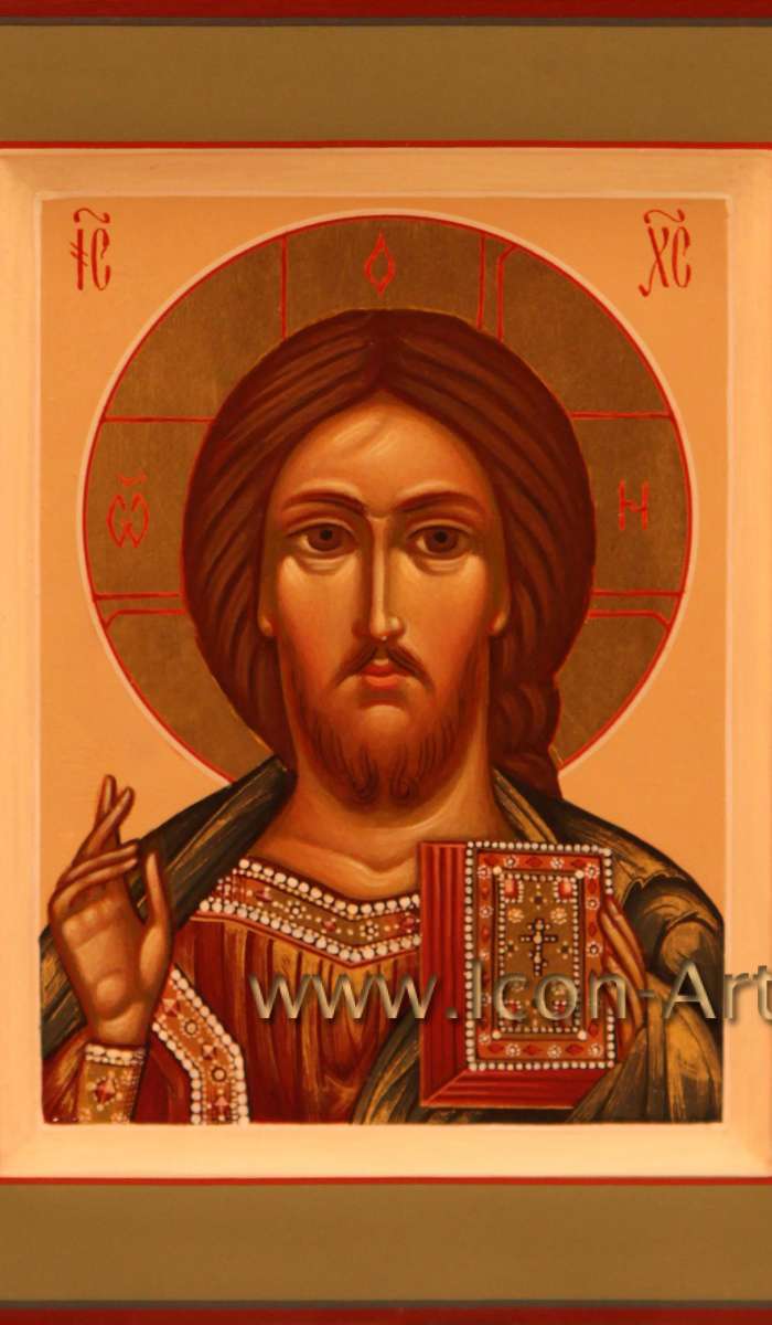 Фото: Иисус Христос Господь Вседержитель и Икона Пресвятой Богородицы «Казанская »