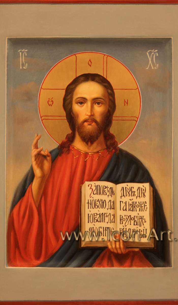 Фото: Иисус Христос Господь Вседержитель и Икона Пресвятой Богородицы «Умиление» (венчальные иконы)