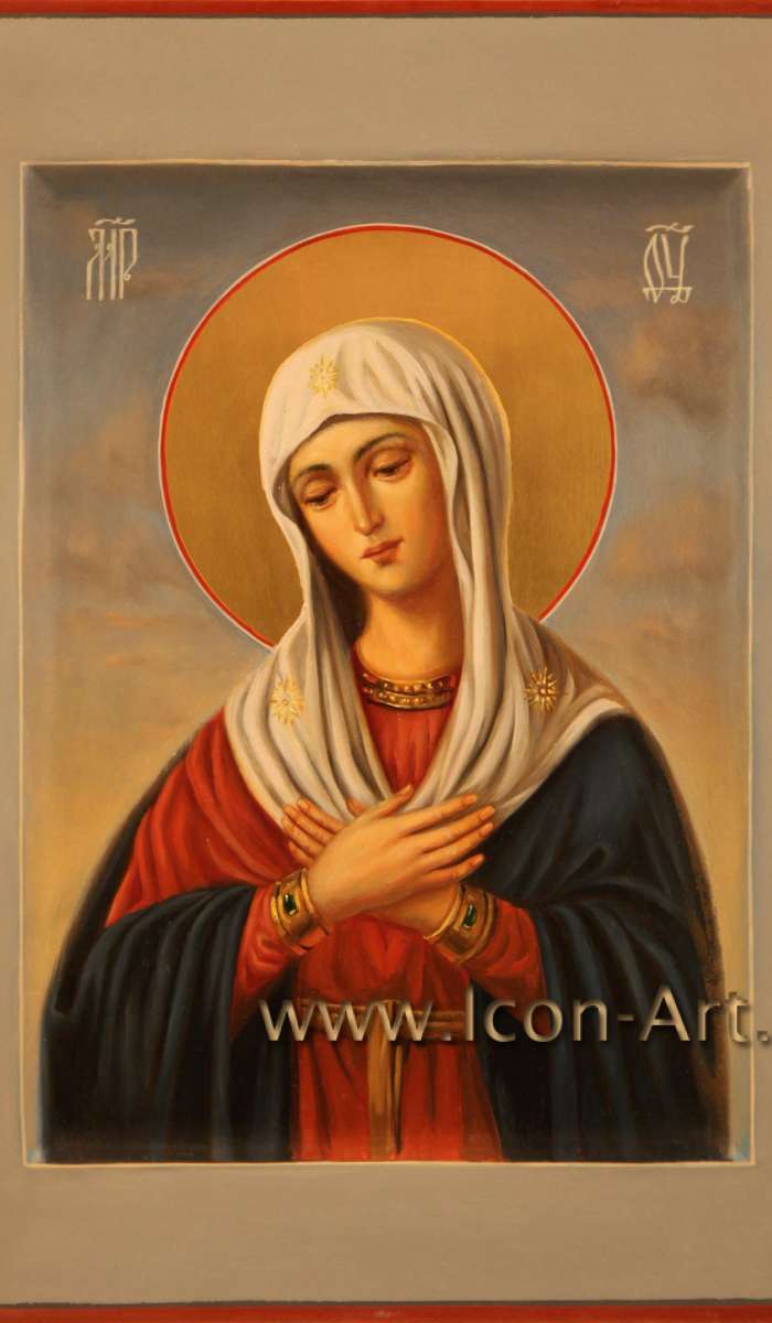 Фото: Иисус Христос Господь Вседержитель и Икона Пресвятой Богородицы «Умиление» (венчальные иконы)