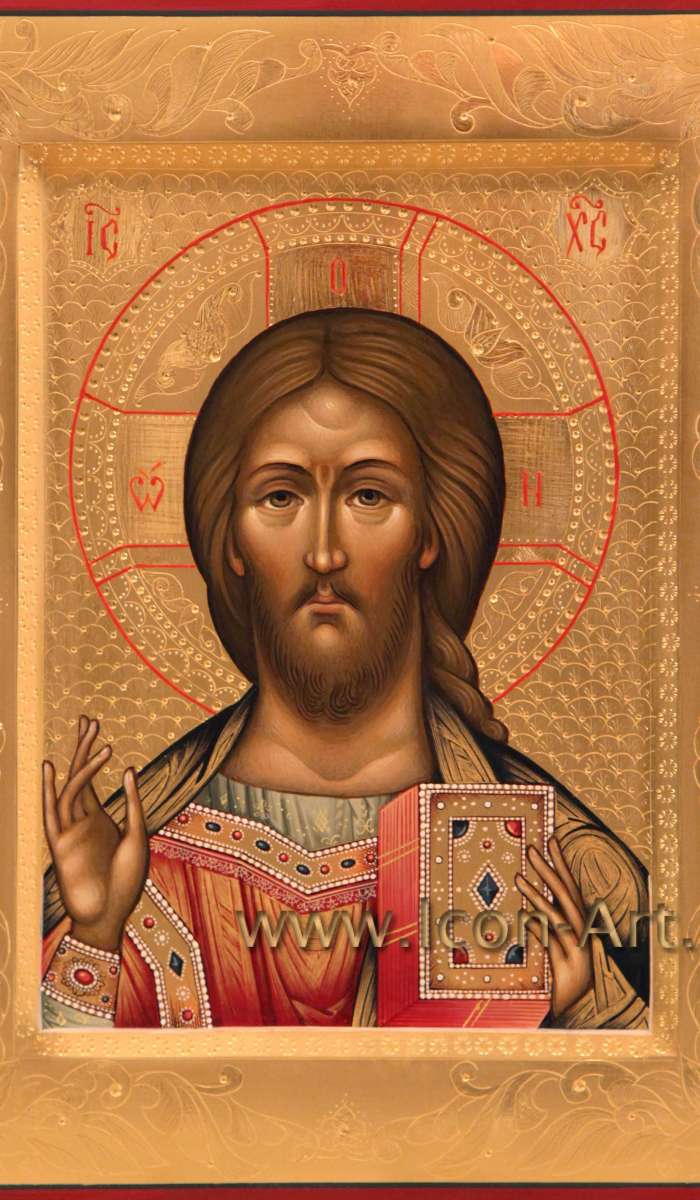 Фото: Иисус Христос Господь Вседержитель и Икона Пресвятой Богородицы «» 