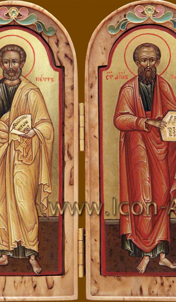 Фото: Складень: святые апостолы Петр и Павел