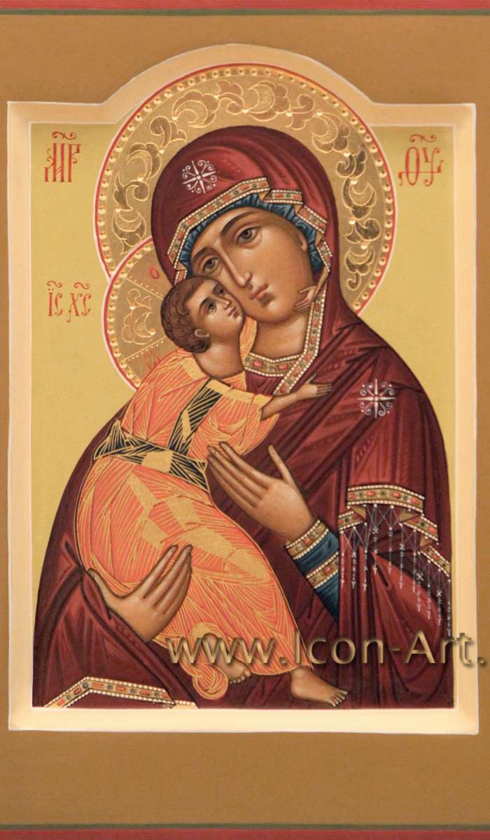 Фото: Икона Господа Вседержителя и Икона Пресвятой Богородицы «Владимирская» 