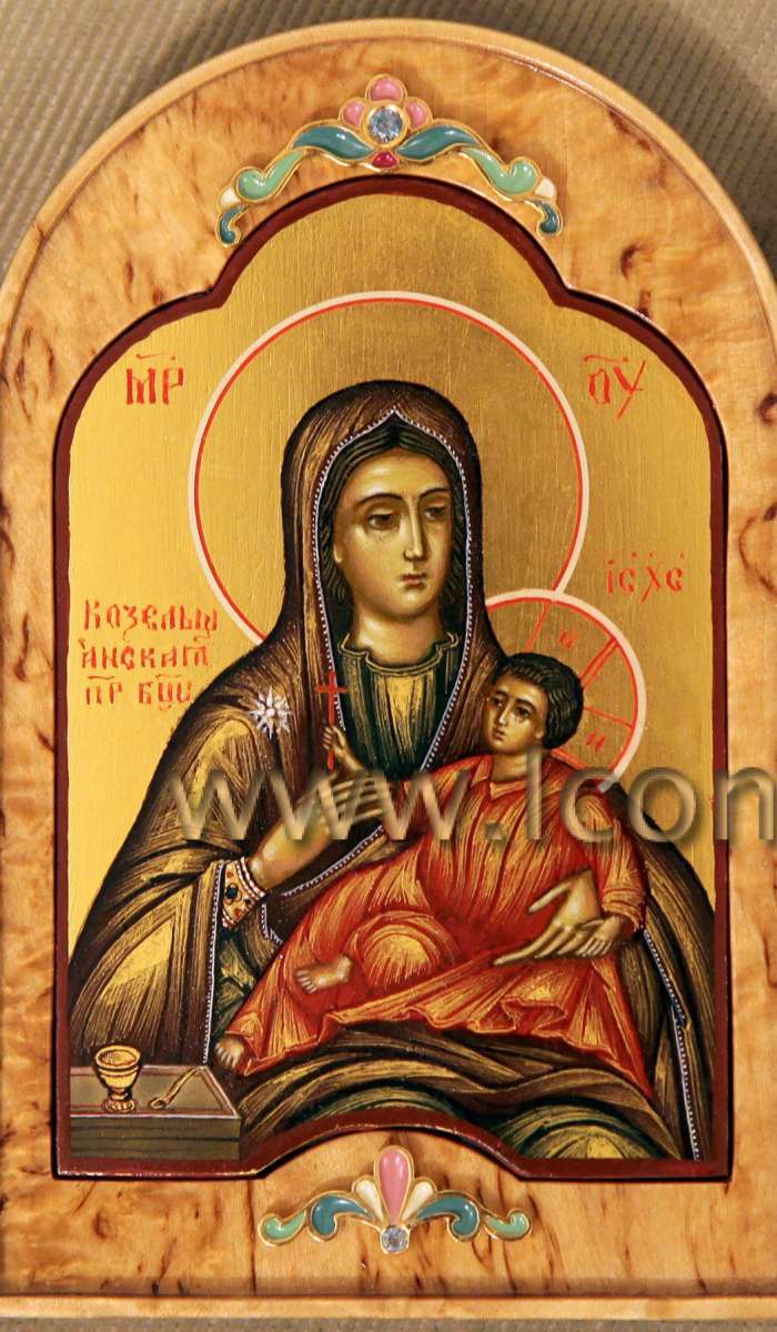 Фото: Складень: Св. Анастасия Александрийская, Богородица «Козельщанская», св. мц. Любовь