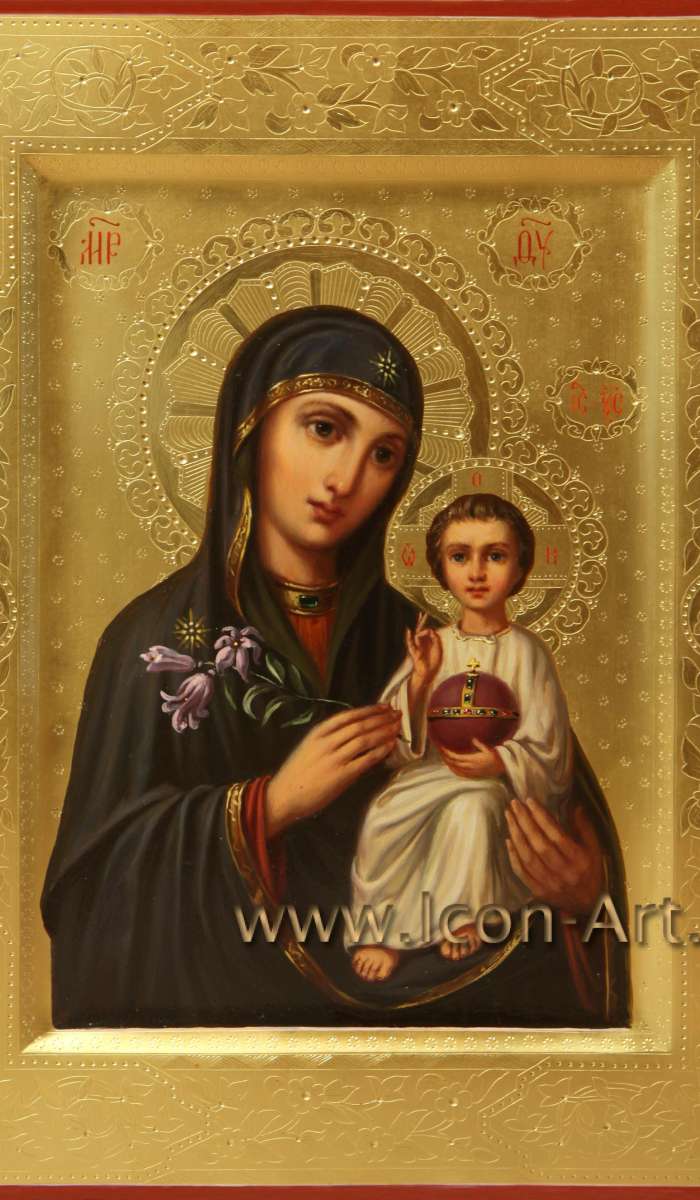 Фото: Икона Пресвятой Богородицы «Неувядаемый Цвет»