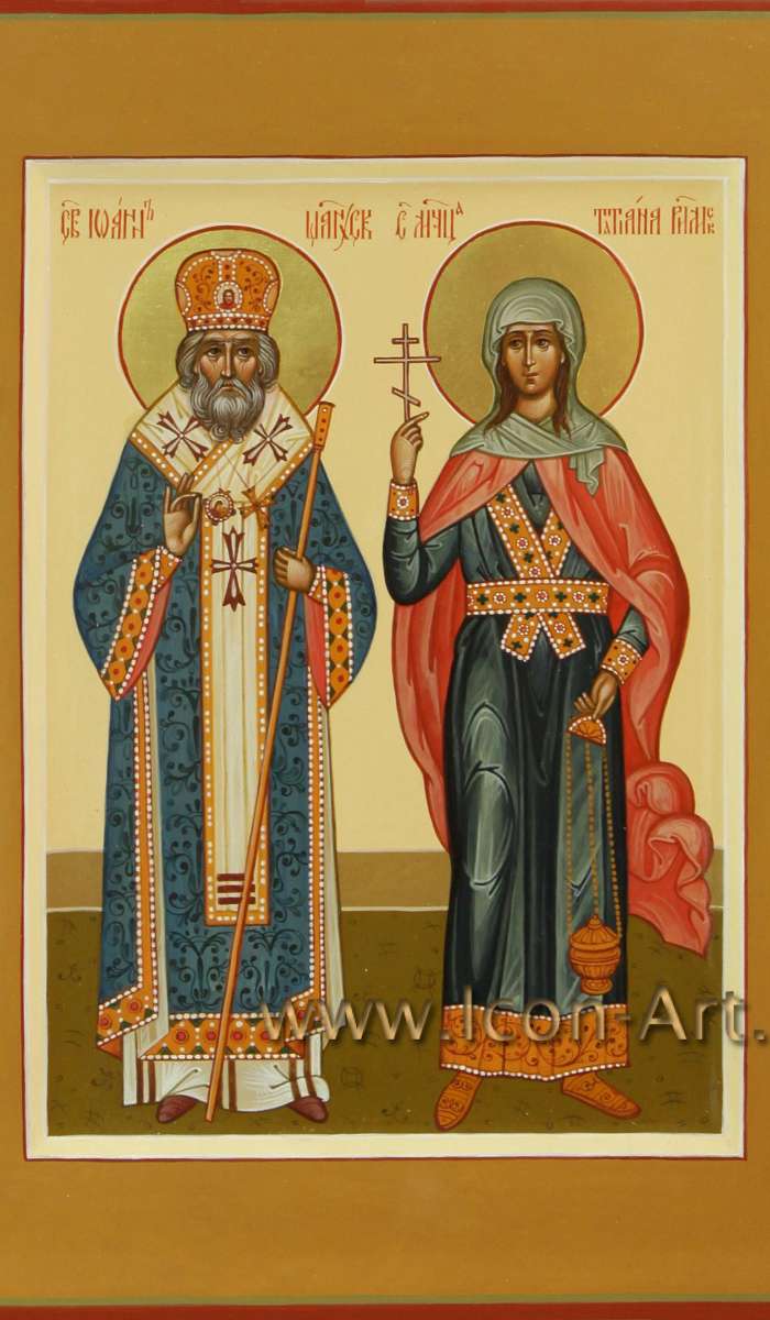 Фото: Семейная икона: Святитель Иоанн Шанхайский и мц. Татиана