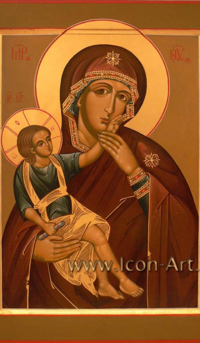Фото: Ватопедская икона Пресвятой Богородицы, называемая «Отрада» или «Утешение»