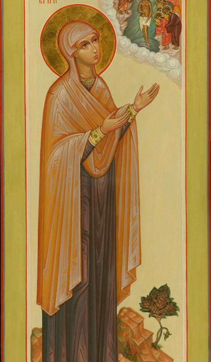 Фото: Святая блаженная Таисия Египетская. Богоявление Господне.