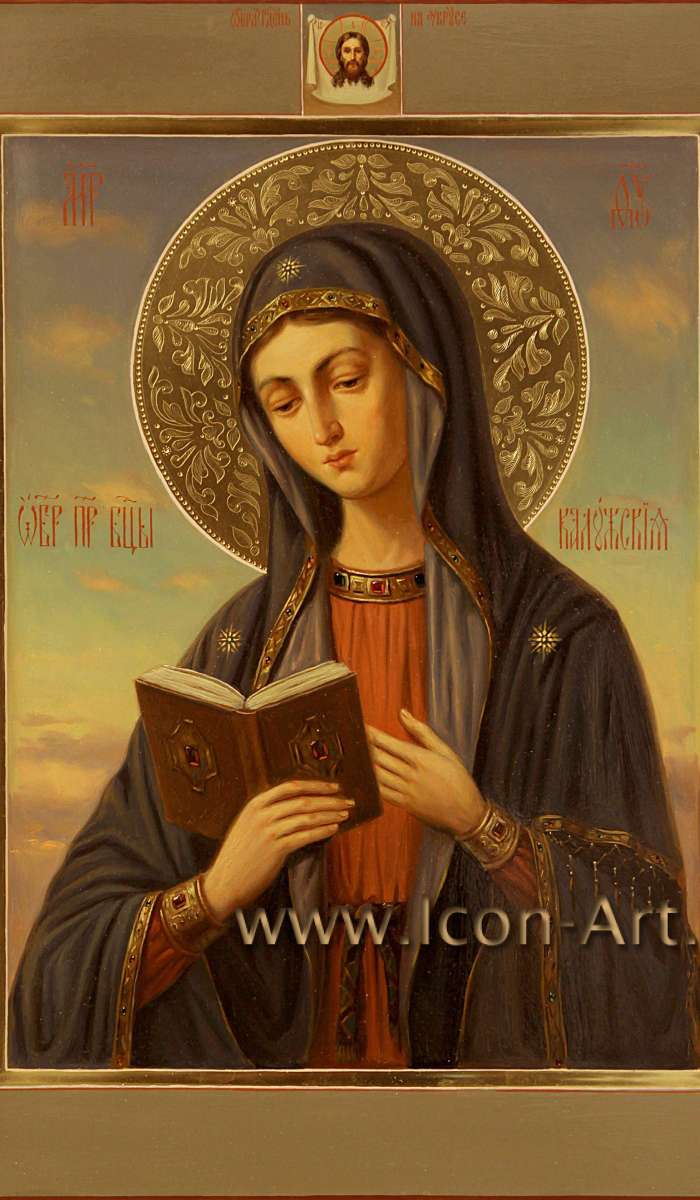 Фото: Пресвятая Богородица «Калужская», святые на полях: свт. Геннадий Новгородский, равноап. Нина, свт. Николай Чудотворец, прп. Амвросий Оптинский