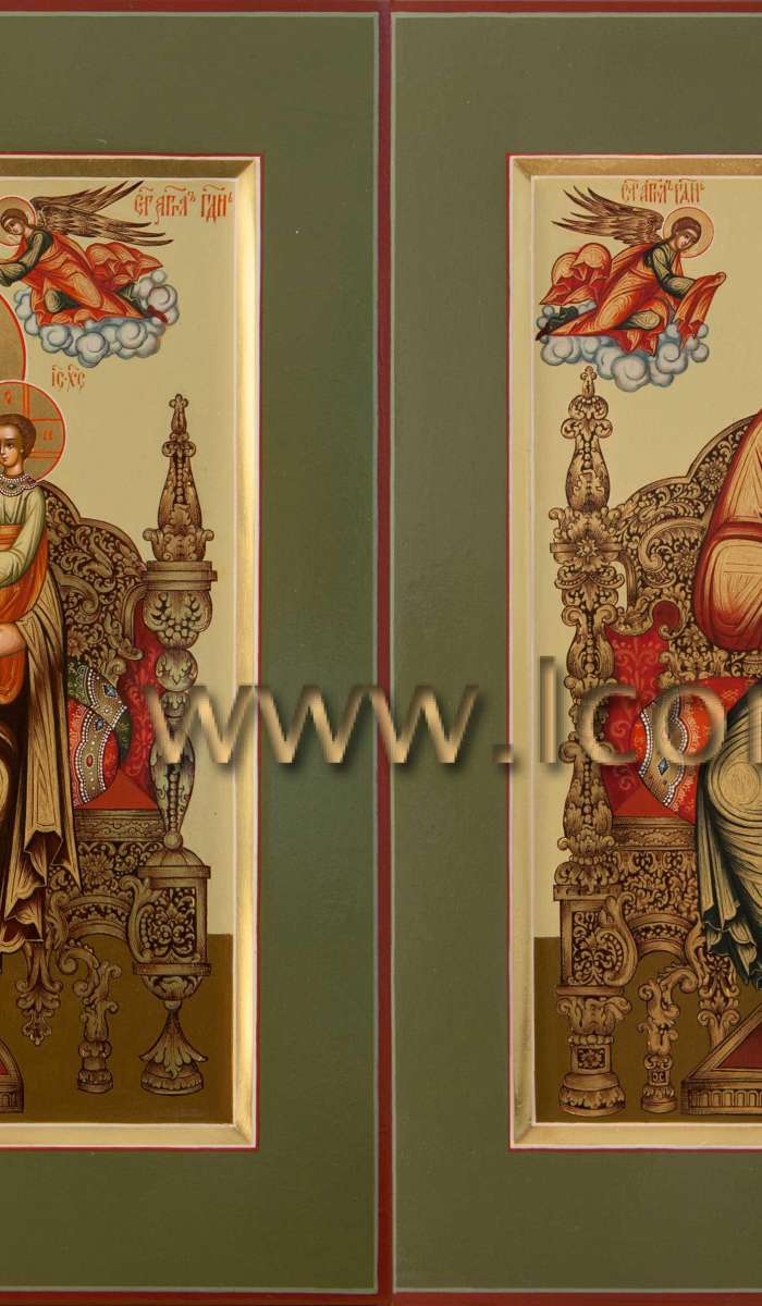 Фото: Спас на престоле и Пресвятая Богородица «Домостроительница»