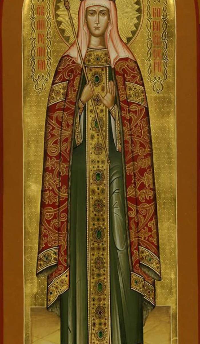 Фото: Святая  прп. Ангелина королева Сербская