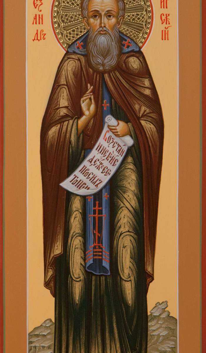 Фото: Святой преподобный Александр Свирский