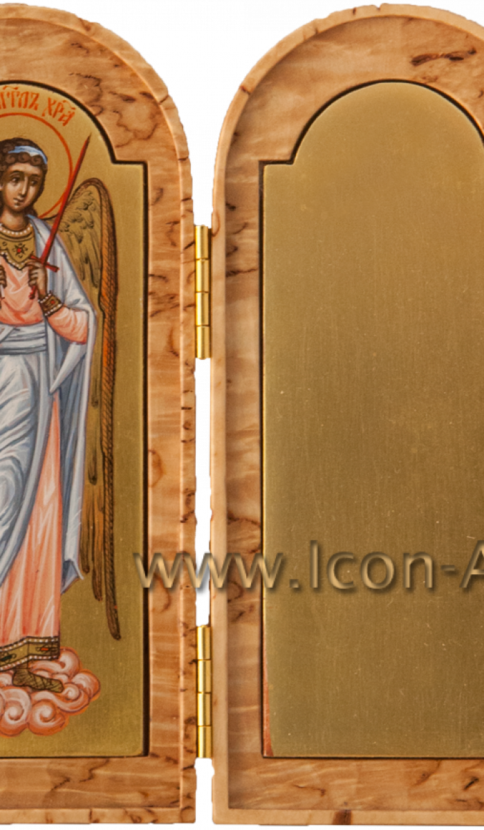 Фото: Складень: Святой Ангел Хранитель. На пустой створке может быть написан любой святой.