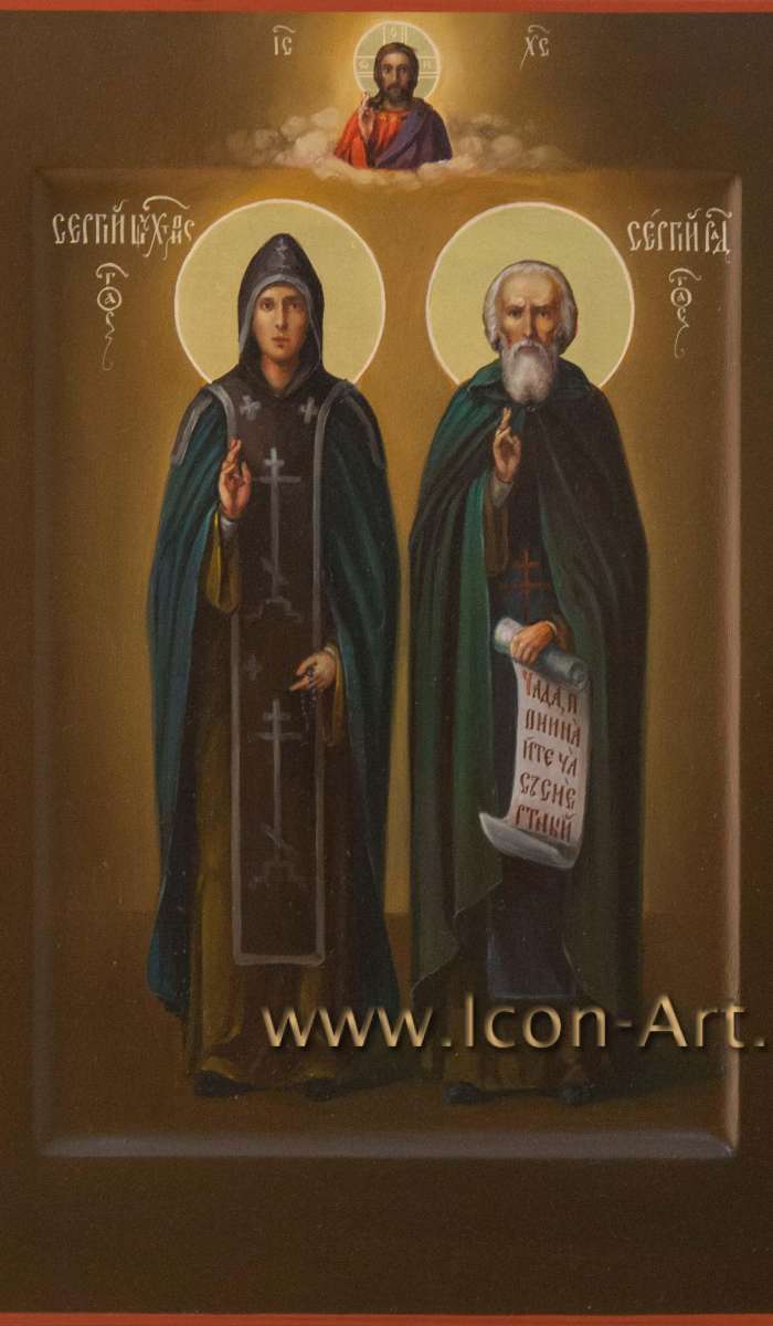 Фото: Святые преподобные Сергий Шухтомский и Сергий Радонежский