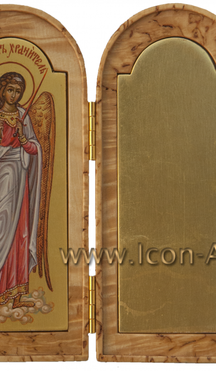 Фото: Складень: Святой Ангел Хранитель. На пустой створке может быть написан любой святой.