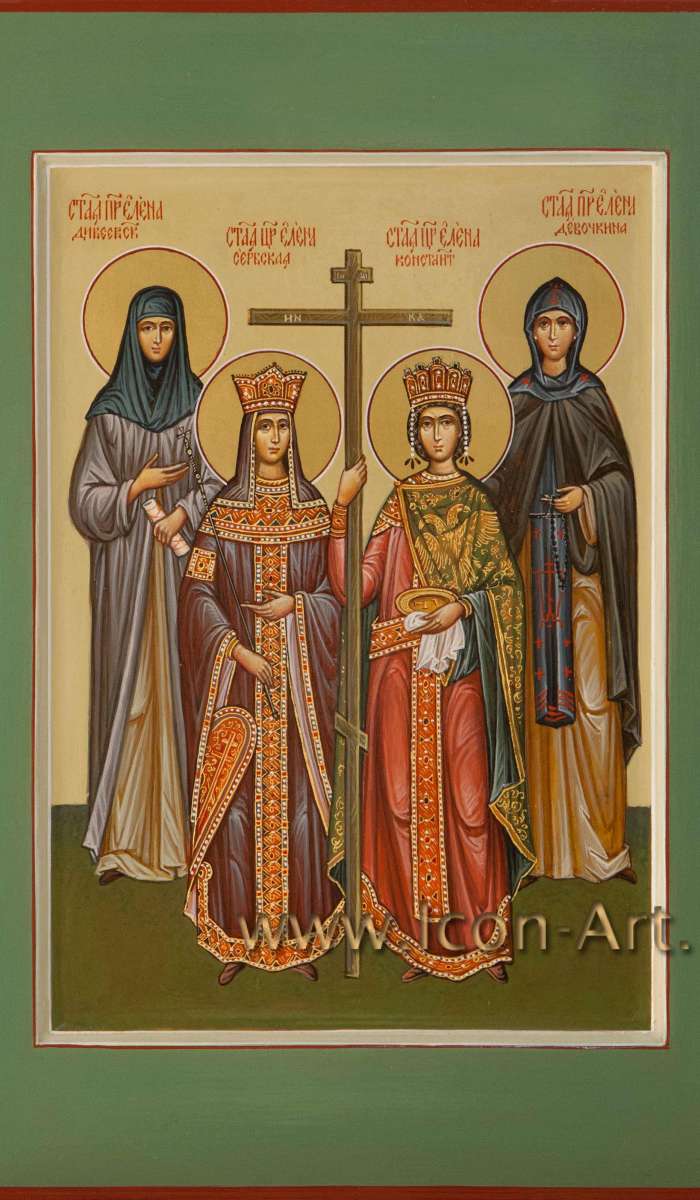 Фото: Семейная икона «Сбор святых Елен»: 