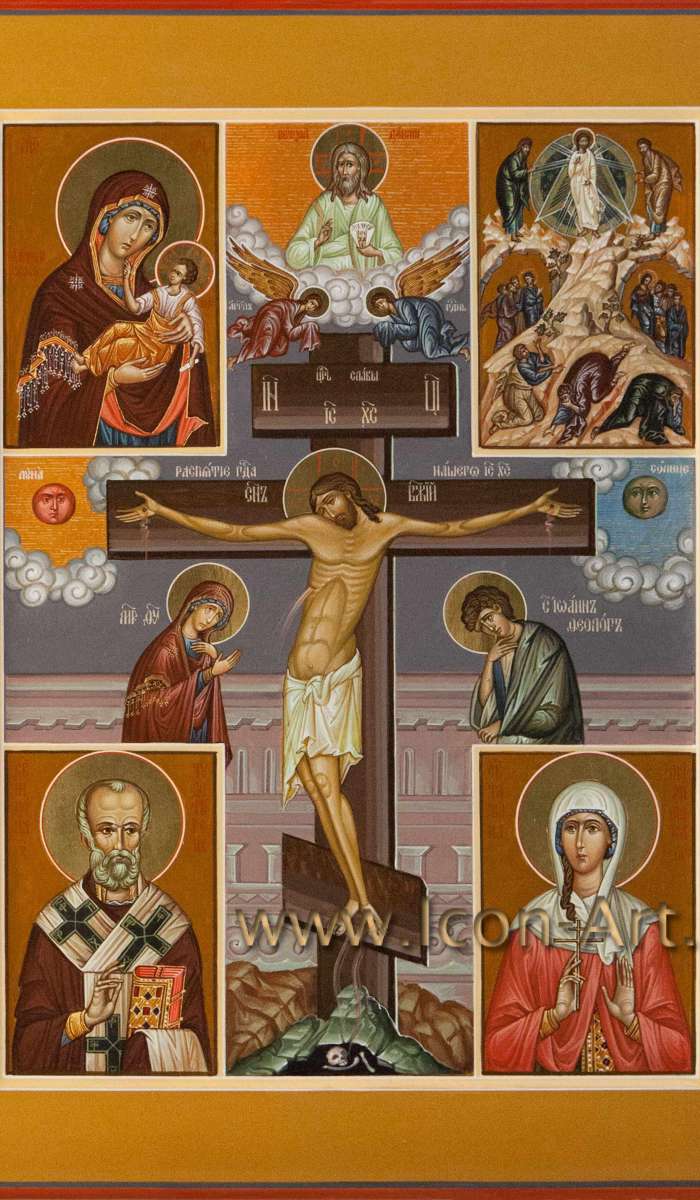 Фото: Распятие Господа нашего Иисуса Христа с избранными святыми